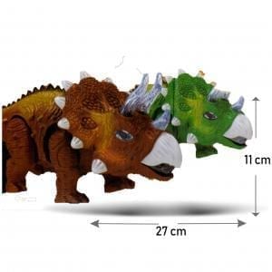 Dinosaurio Triceratops | Movimiento Luz Sonido